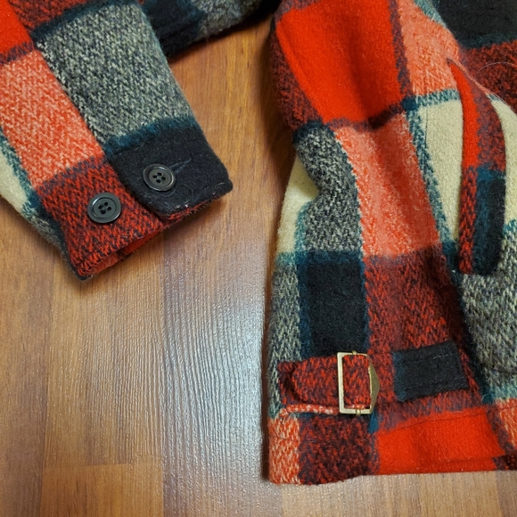 SOLD! Vintage Eddie Bauer Wool Plaid Coat - Picture 4 of 6
